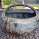 Empty pocket basket in denbac stoneware green blue brown office table dressing table decoration