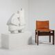 French Artist, Large Abstract Organic Sculpture, 1970s, Marble
