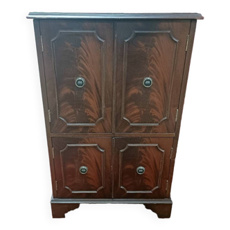 English style sideboard in mahogany veneer with liftable top