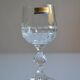 6 port glasses in Bohemian crystal Czechoslovakia