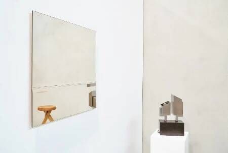 Michel Martens, Minimalist Glass Art Mirror 'Line'
