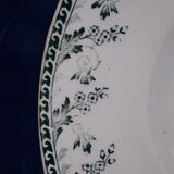 Plat ovale en faïence de Gien modèle Montigny L 34 xm