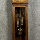 Art Deco parquet clock in amboine magnifying glass circa 1930