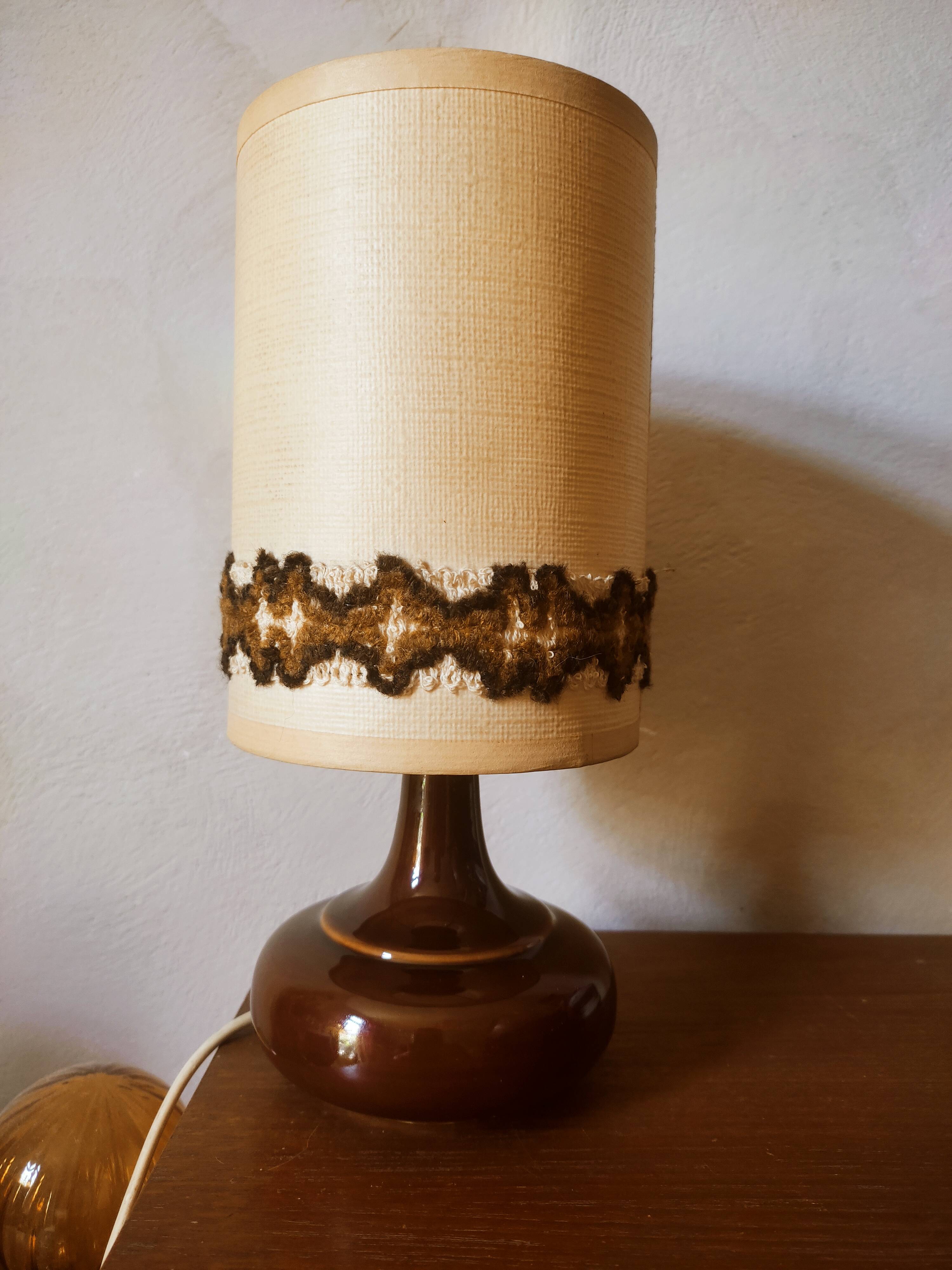 70's ceramic bedside lamp