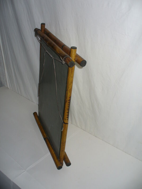 Miroir en bambou des années 40 - 50