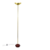 Postmodern floor lamp in brass and wood by Rodolfo Dordoni, Italy, 1980s.