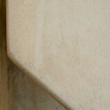 Vintage dining table in travertine by Cinna editions