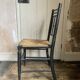 Arts & Crafts Ebonised Rush Seated Chair After a Design by Ford Madox Brown