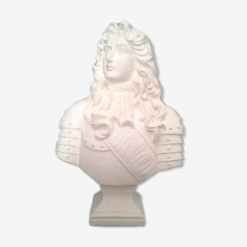 Buste en plâtre de moulage Louis XIV