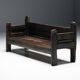 Banc Brutaliste Wabi Sabi, France, 19ème Siècle