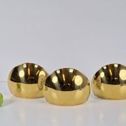 Vintage Half Moon Wall Lamps in Brass, 1980, Set of 3