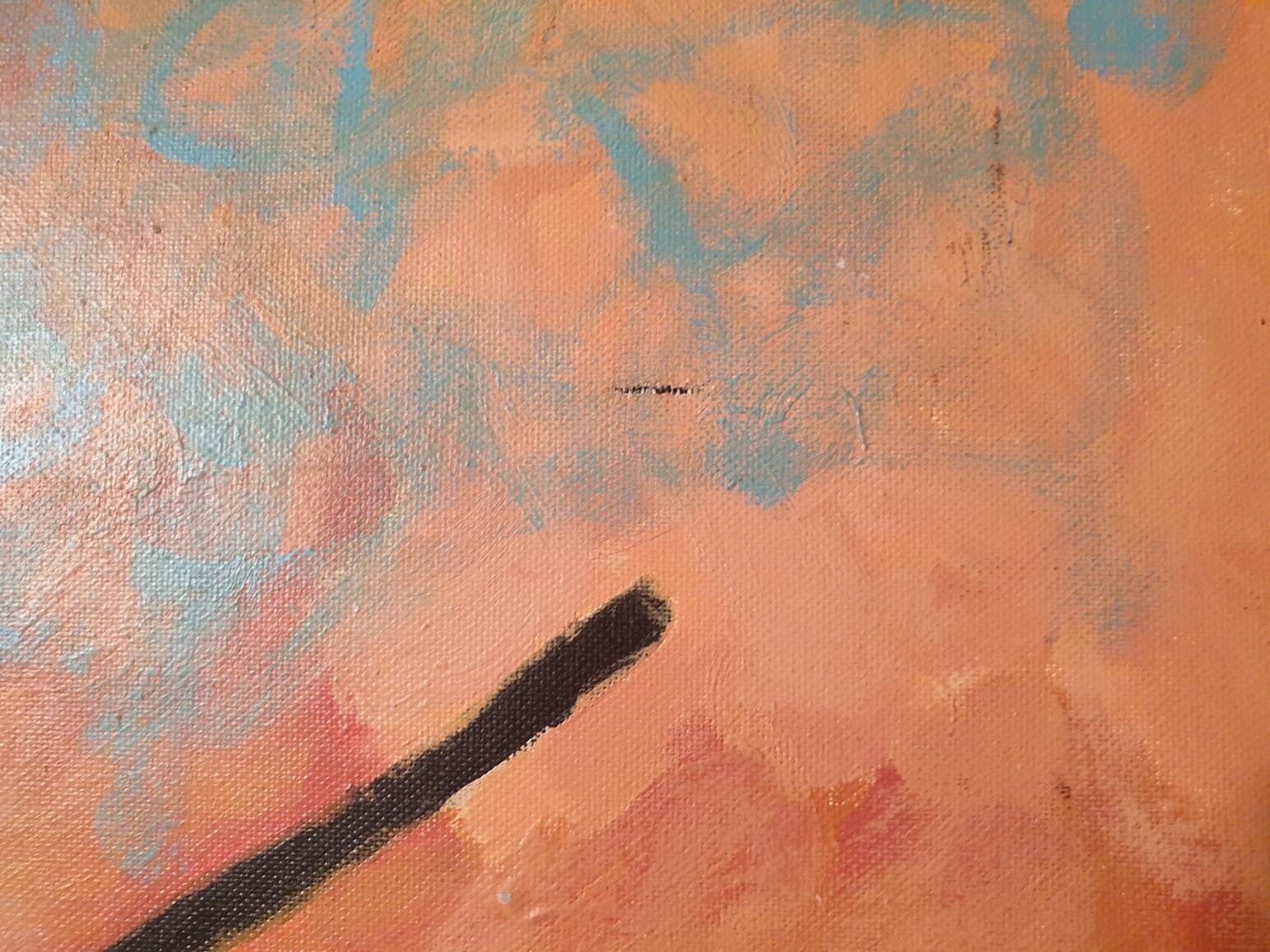 Large abstract painting Sons of light Raymond Loton