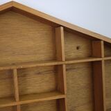 House wooden wall shelf lockers