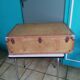 Old leather suitcase