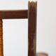 Fauteuil en bois et rotin