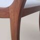 Directoire style armchair in solid wood – Openwork back/rest and sabre legs