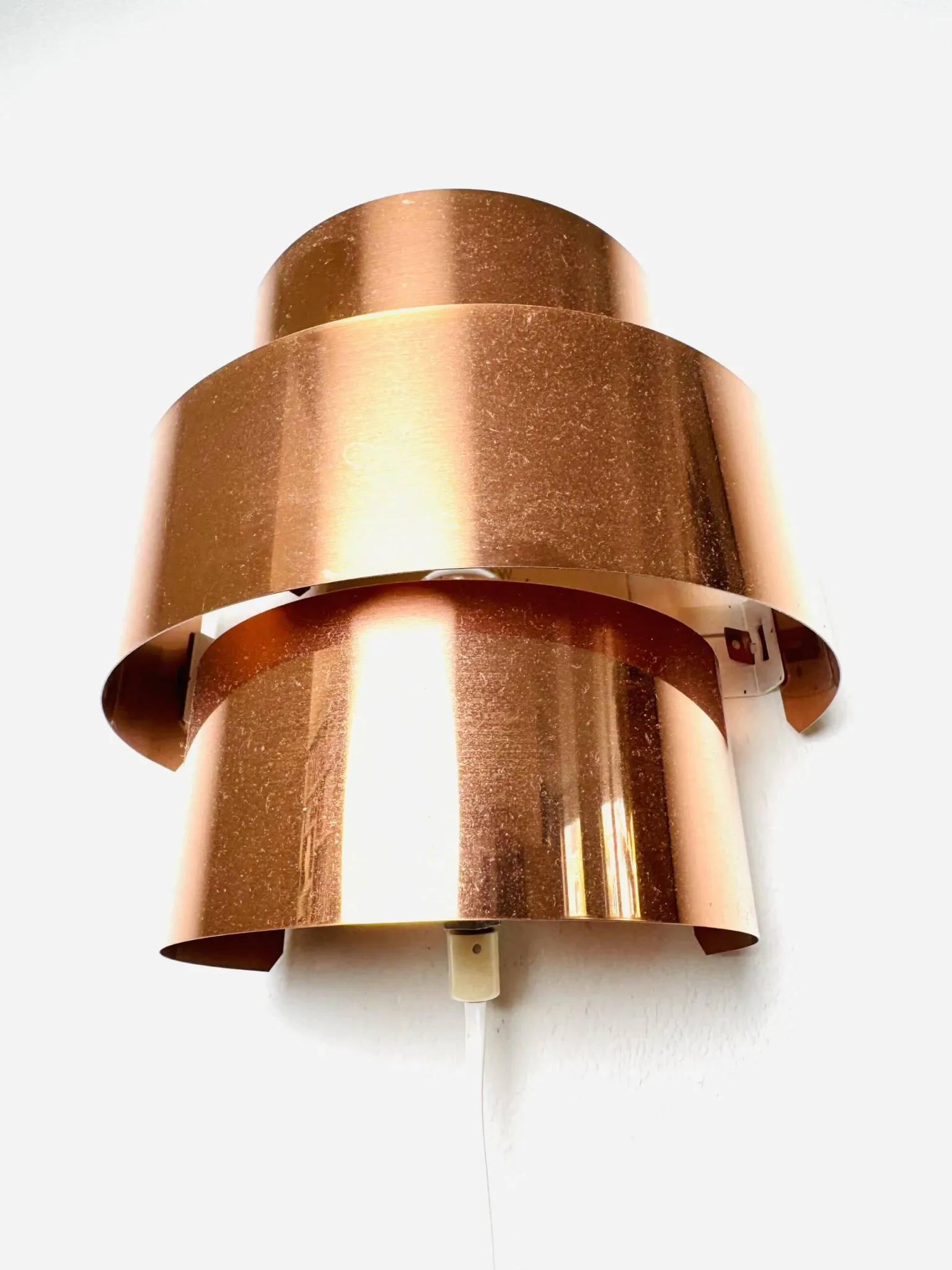 Brass Wall Lamp By Hans-Agne Jakobsson For Markaryd, Sweden, 1960S