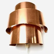 Brass Wall Lamp By Hans-Agne Jakobsson For Markaryd, Sweden, 1960S