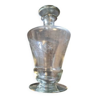 Vintage engraved port carafe