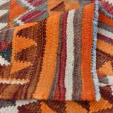 Vintage Burgundy Persian Kilim Runner Rug,, 98x235Cm