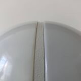 Pair of metal and opal perspex wall lights, Germany 1970