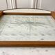Wooden top and art deco glass 30s