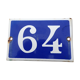 Plaque émaillée ancienne No 64