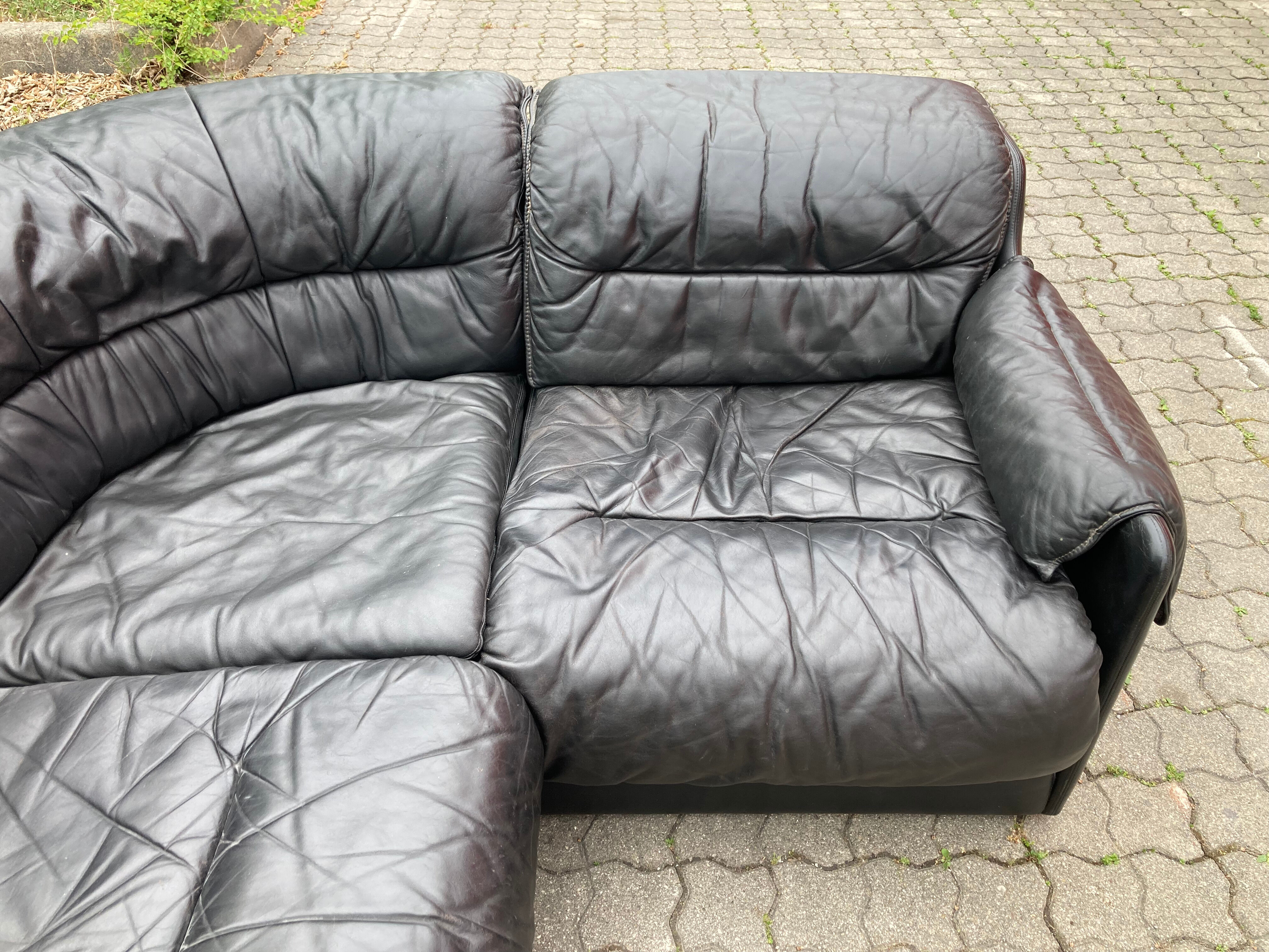 Dreipunkt International Modular Leather Sofa