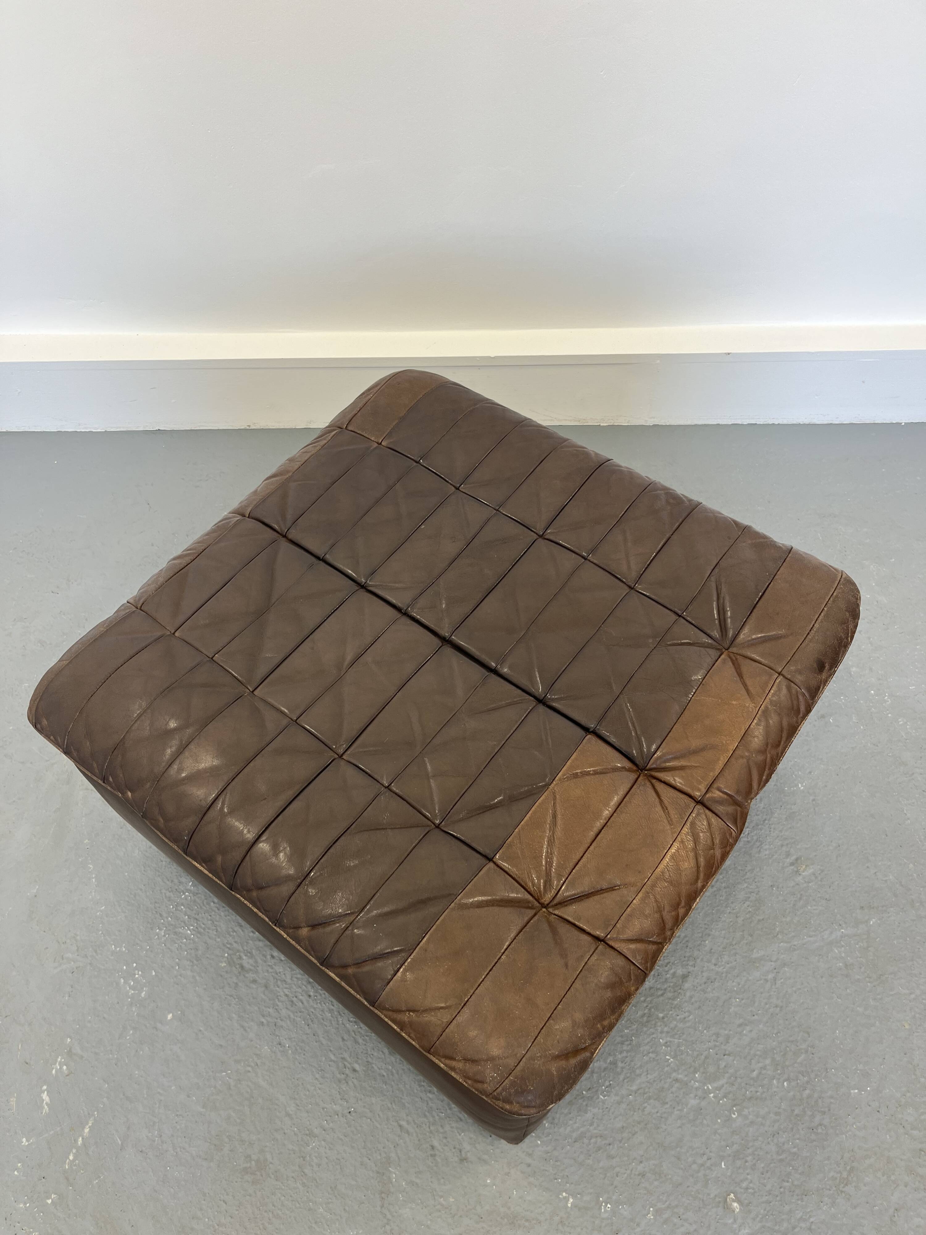 Fauteuil et ottoman DS-11 de De Sede, années 1970