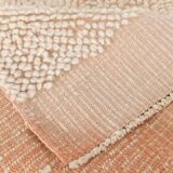 8x10 Peach Orange Handmade Wool Vintage Rug, 250x304Cm SK 34929