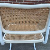 Set of 4 Cesca b32 model chairs in white