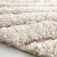 Tapis berbère marocain béni ouarain écru à losanges roses gravés 288x194cm