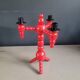 Vintage Scandinavian painted wooden candlestick