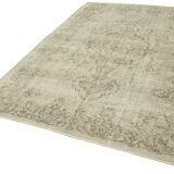 Handmade Vintage Oriental Beige Carpet 190 cm x 303 cm - 38940