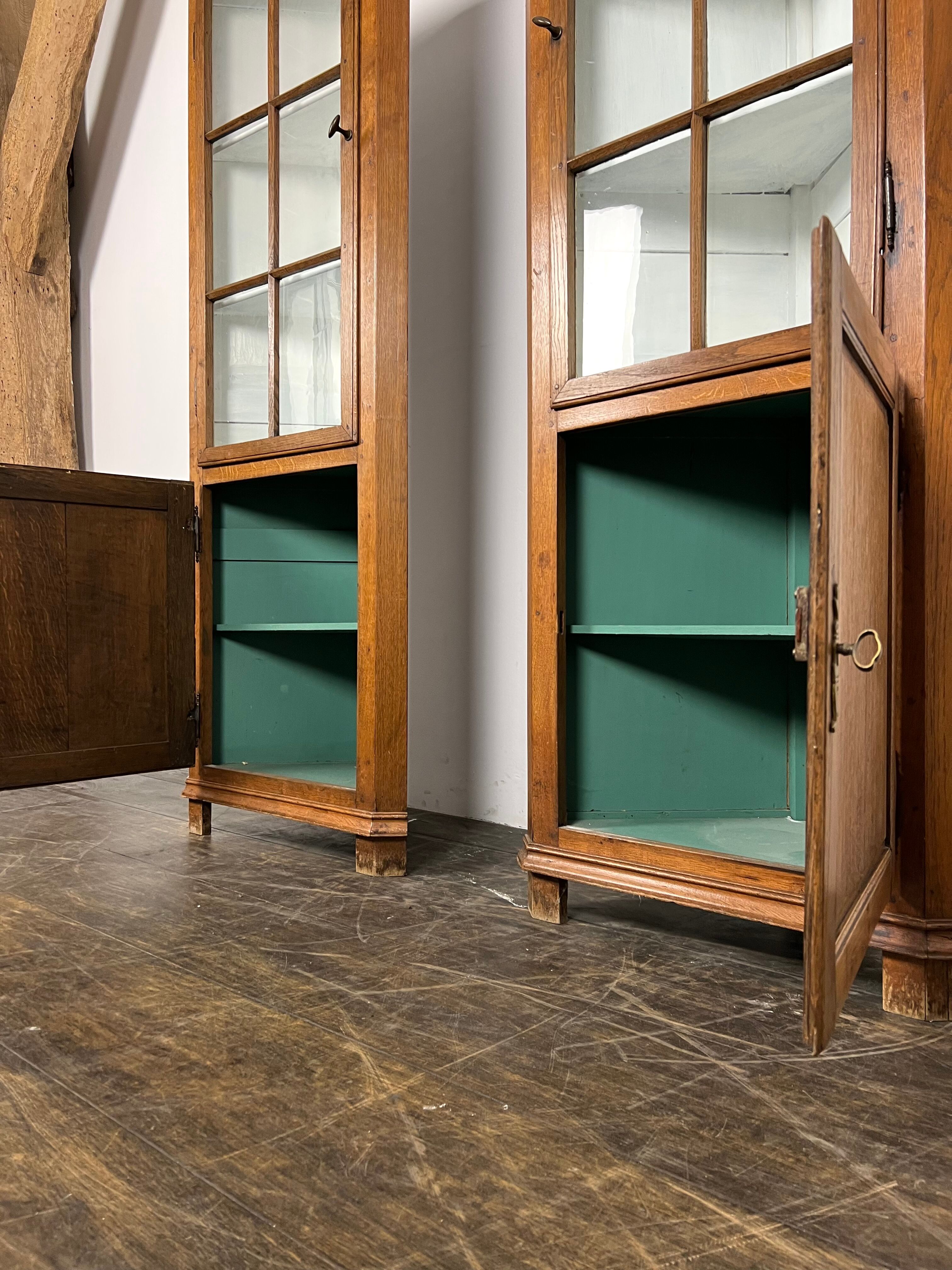 Corner cabinets oak