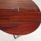 Half-moon console table, extendable in Empire style.