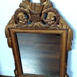 Miroir en bois doré style Louis XVI