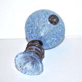 Vintage vase in blown glass and blue and purple glass paste - Murano Glass Bottle? Italy