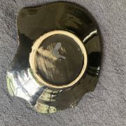 Empty pocket cup in vintage ceramic