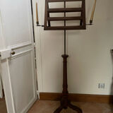 Double candlestick desk in brass, Louis XVI style. Late 19th century.