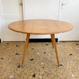 Round Ercol table with flaps