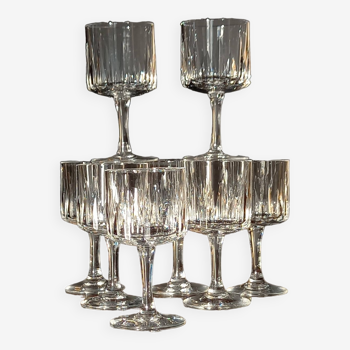 Crystal liqueur glasses