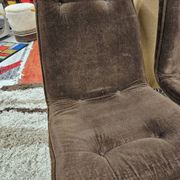 Paire de chaise fauteuil velour vintage  1970"