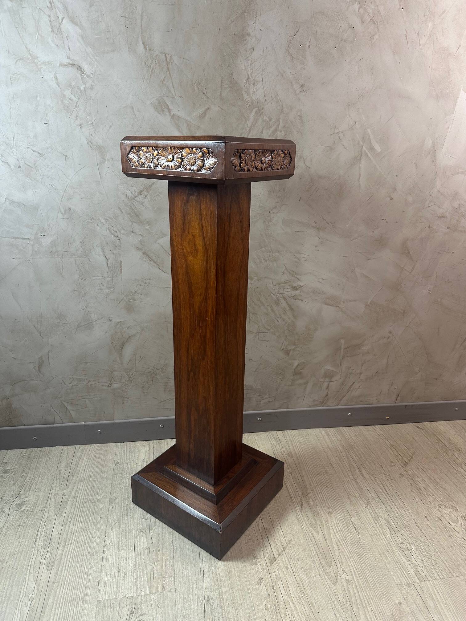 Art Deco Walnut Bench