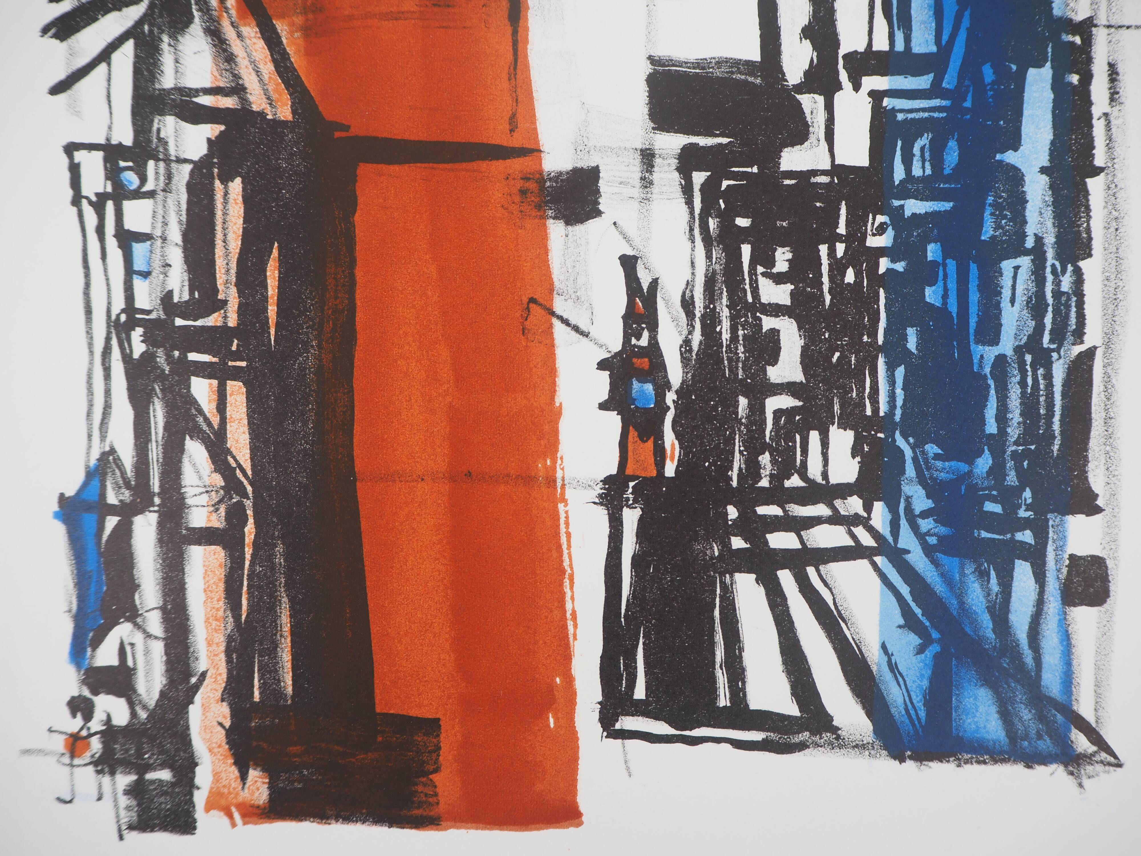Maria helena vieira da silva: arrival in town - original lithograph