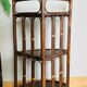 Vintage bamboo and rattan corner shelf 1960s/70s