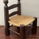 Chaise basse brutaliste attribuée à Charles Dudouyt, environ de 1940
