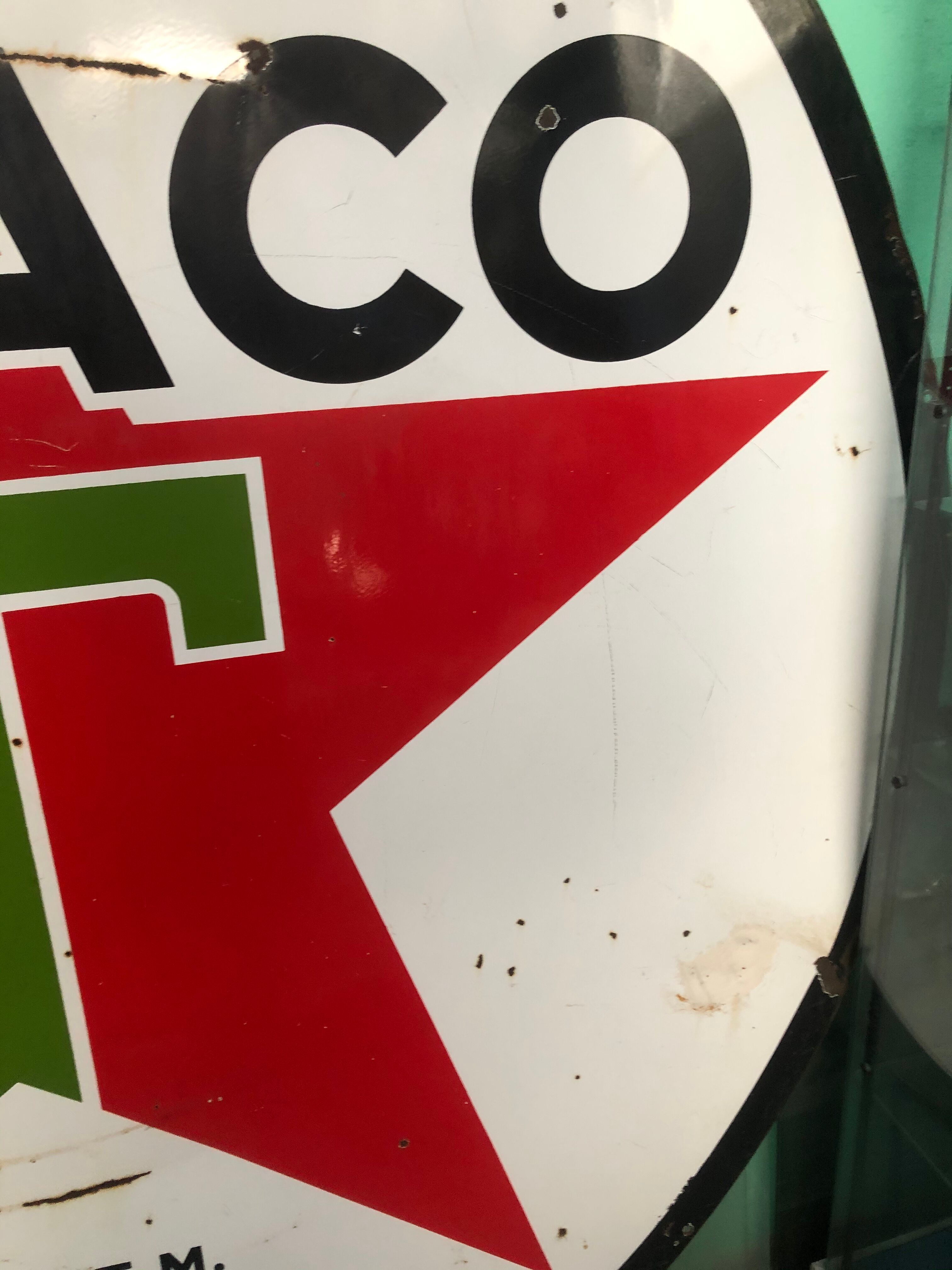 US texaco advertising plate from 1958