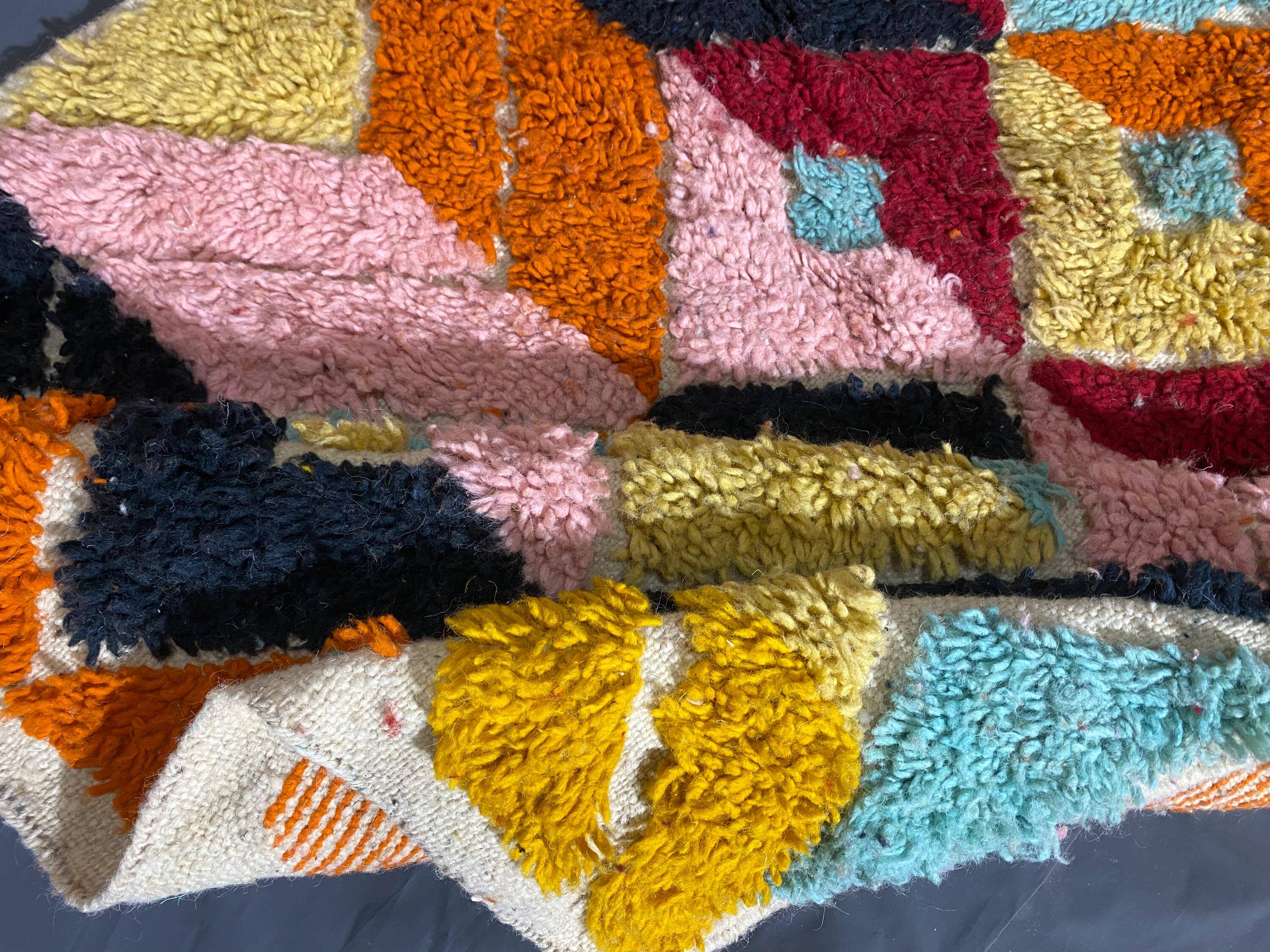 Natural handmade Moroccan rug 3 x 2 m