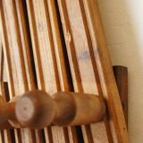 Wall coat rack "accordion" in solid wood